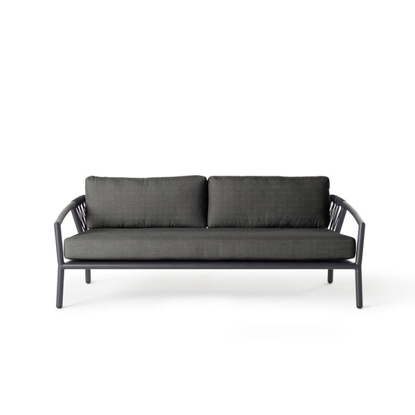 Harborside Loveseat in Charcoal Aluminum