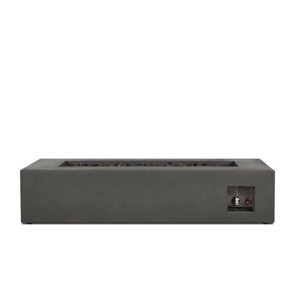 Aspen Rectangular Fire Table - Carbon